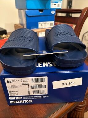 Birkenstock Men's Barbados EVA Slide Sandals - Navy Blue